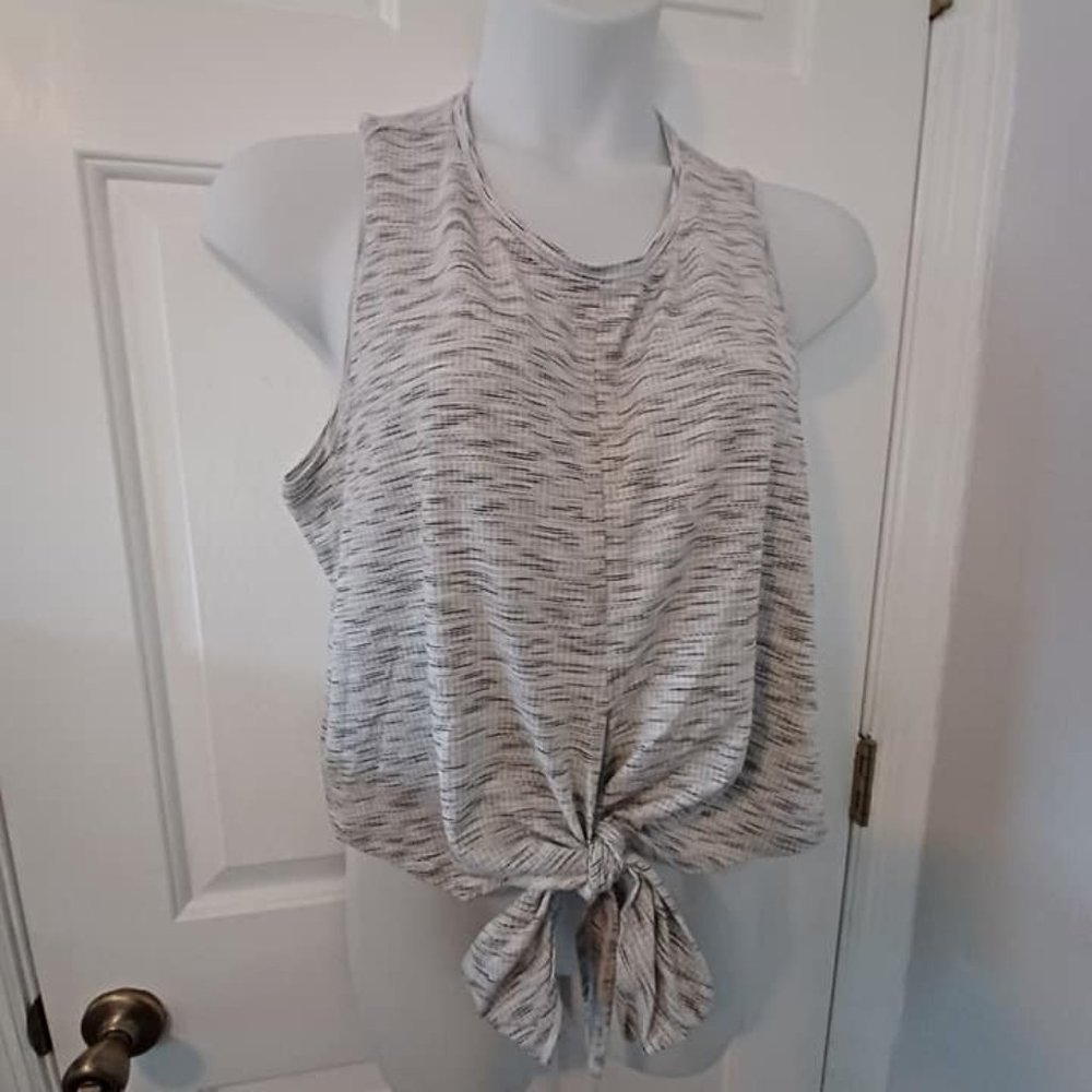 ZYIA GREY MULTI TIE CROP TOP XXXL
